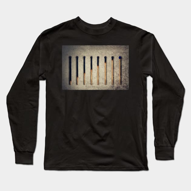 burnt matches stairsteps Long Sleeve T-Shirt by psychoshadow